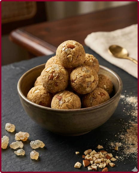 Low Sugar Gond Laddoo