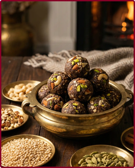 Urad Dry Fruits Laddoo