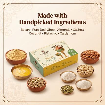 Besan Dry Fruits Laddoo - Sumukh