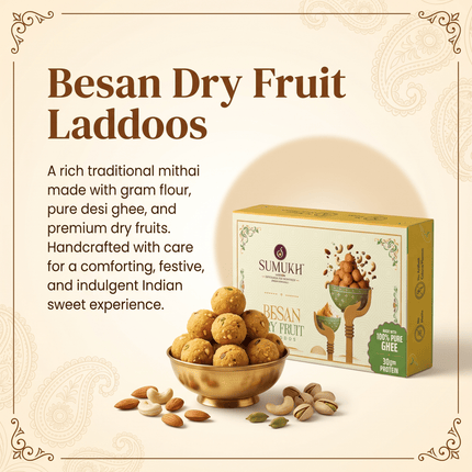 Besan Dry Fruits Laddoo - Sumukh