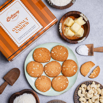 Coconut Cashew Cookies - Sumukh