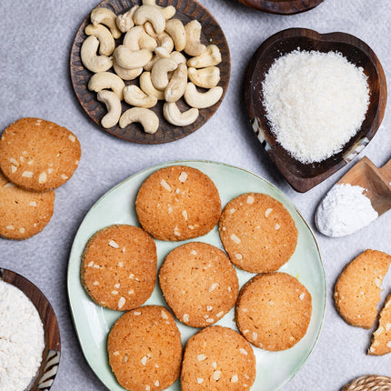 Coconut Cashew Cookies - Sumukh