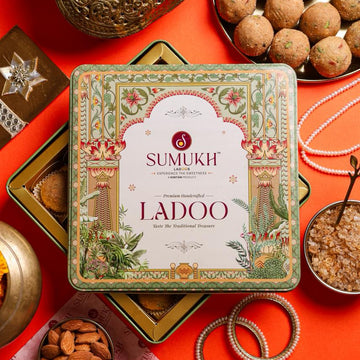 Premium Assorted Ladoo (Gond, Moong, Besan – Mix Box) - Sumukh